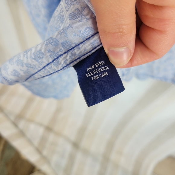 Robert Graham‎ Long Sleeve Button Down Shirt Pastel Blue Size 3XL Stripes - Picture 11 of 14